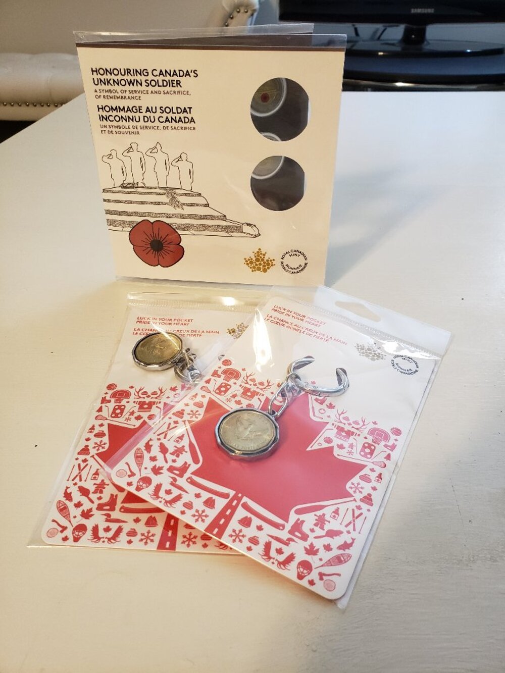 THE ROYAL CANADIAN MINT COINS AND KEY CHAINS   NEW